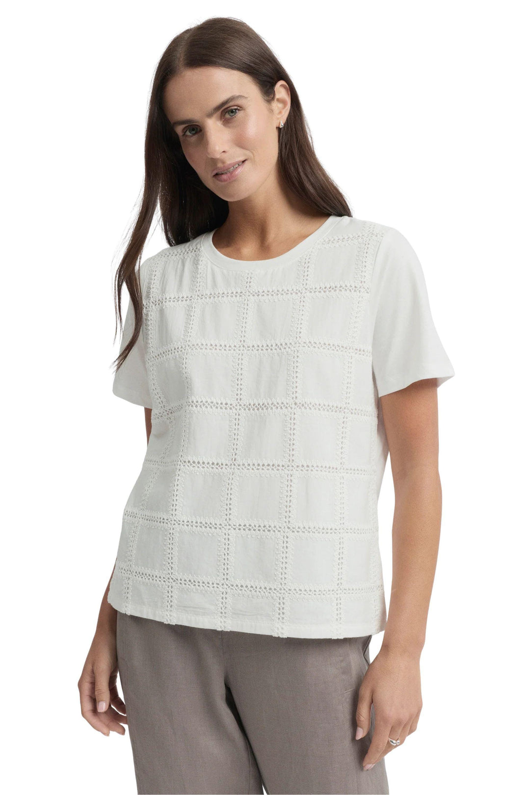 YARRA TRAIL TOP XS / ECRU LACET TEE - YTWN3091