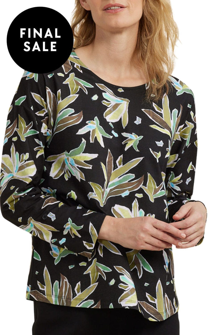 YARRA TRAIL TOP XS / LEAF LEAF CRYSTAL PRINT TEE - YT24W7481