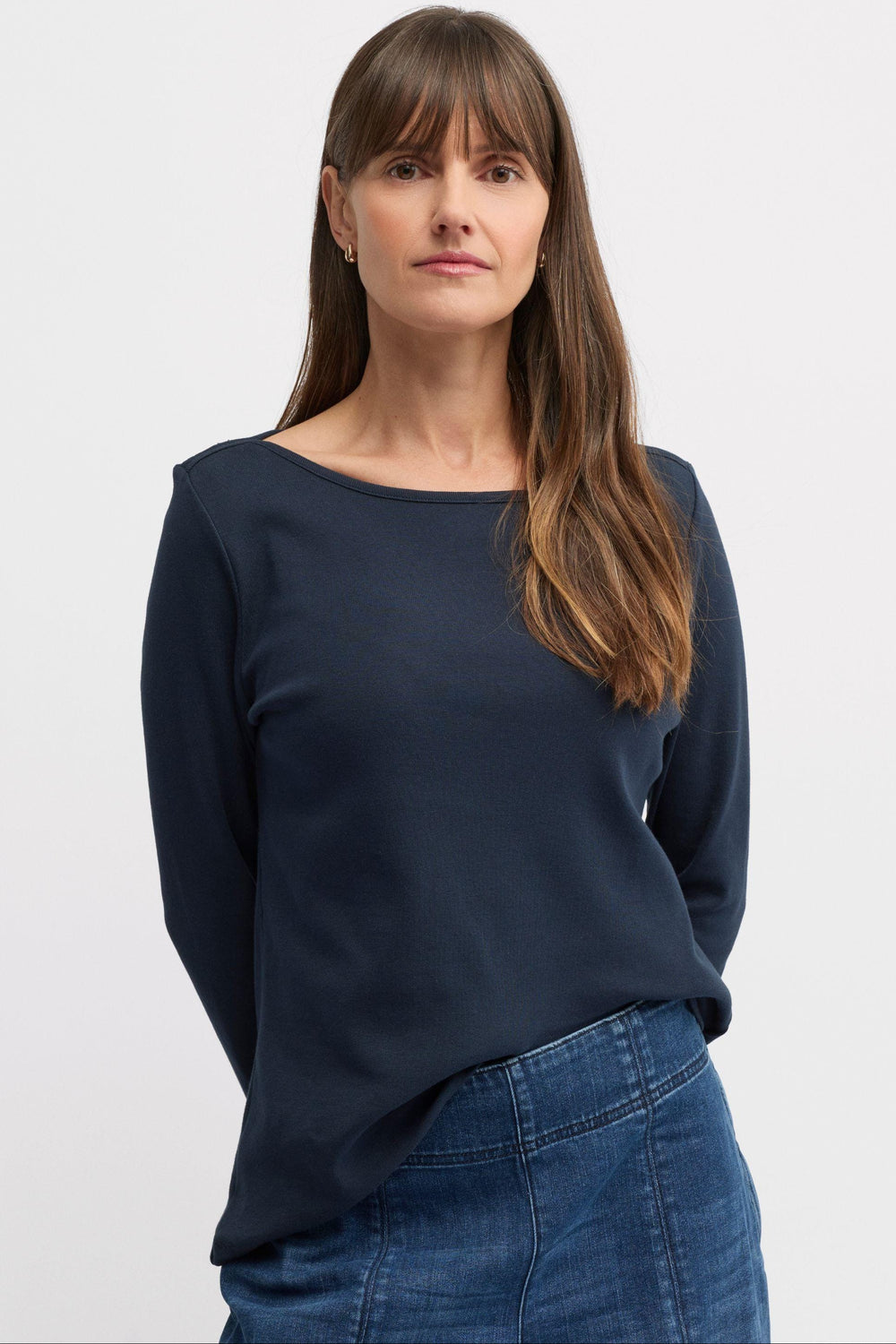 YARRA TRAIL TOP XS / NAVY MESSENGER TEE - YTWN3077