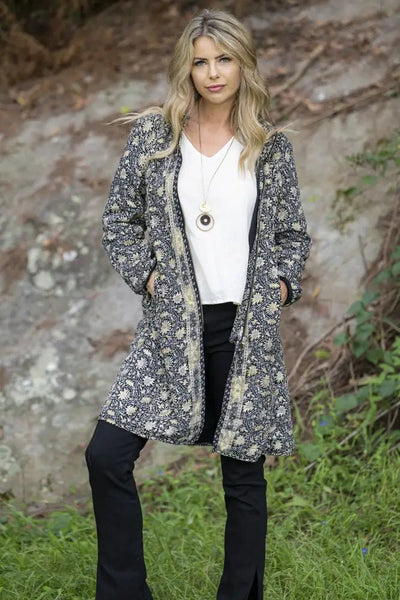 ZELDA MID ZIP COAT - JKT-08-ZELDA JACKET