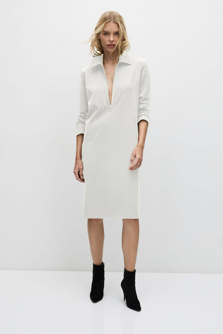 MELA PURDIE DRESS ZIP COLLAR DRESS - F0953374