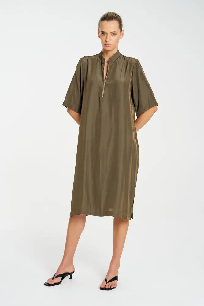 ZIP PLAZA DRESS - F673034 DRESS