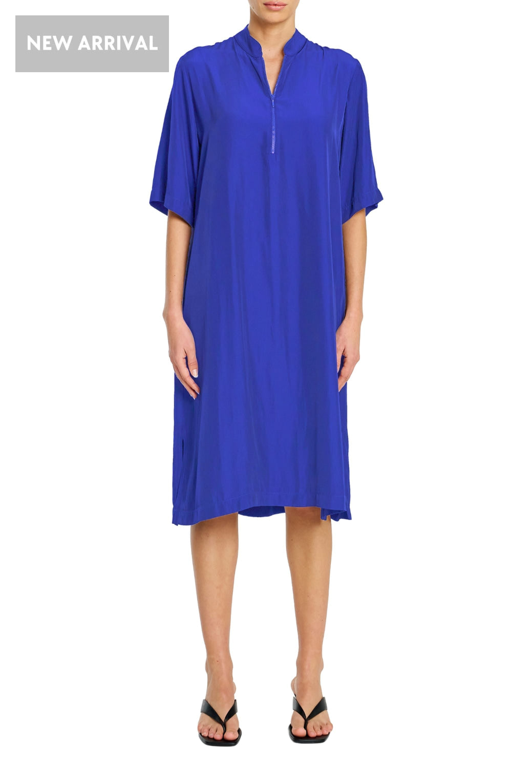 ZIP PLAZA DRESS - F673034 8 / COBALT DRESS