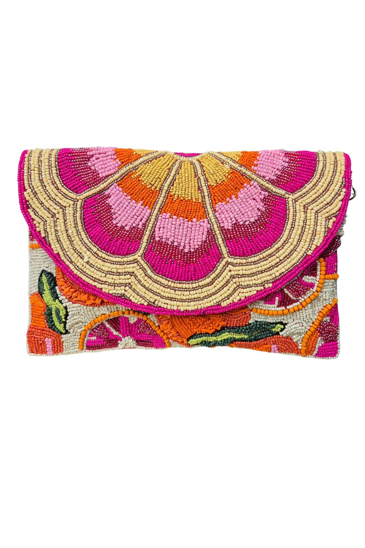 ZODA BAG PINK BEADED BAG - SC97