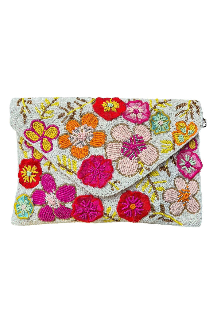 ZODA BAG WHITE BEADED BAG - SC212