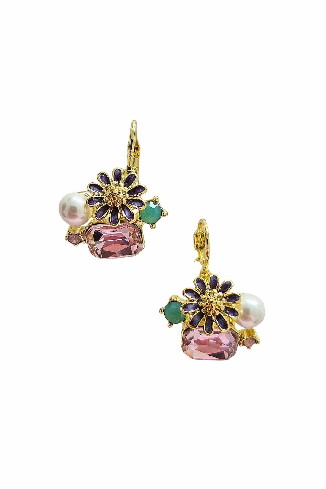 ZODA JEWELLERY PINK STATEMENT GEM EARRING - G2029672