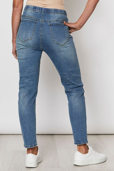 RIPPED PULL ON JEAN - 35371T