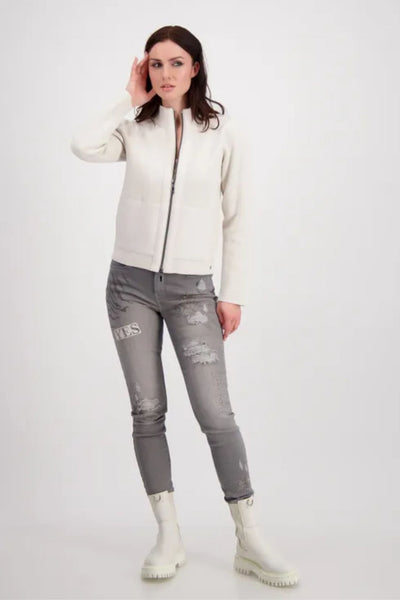 KNITTED ZIP JACKET - 807236MNR
