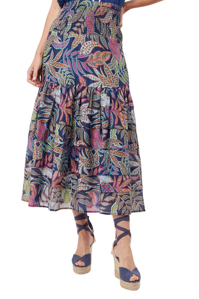 ONCE-WAS-ANITGUA-COTTO-SILK SKIRT-OW61601
